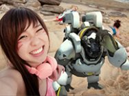 鸡儿别想放假!守望先锋英雄真人cosplay夏日沙滩游装派对